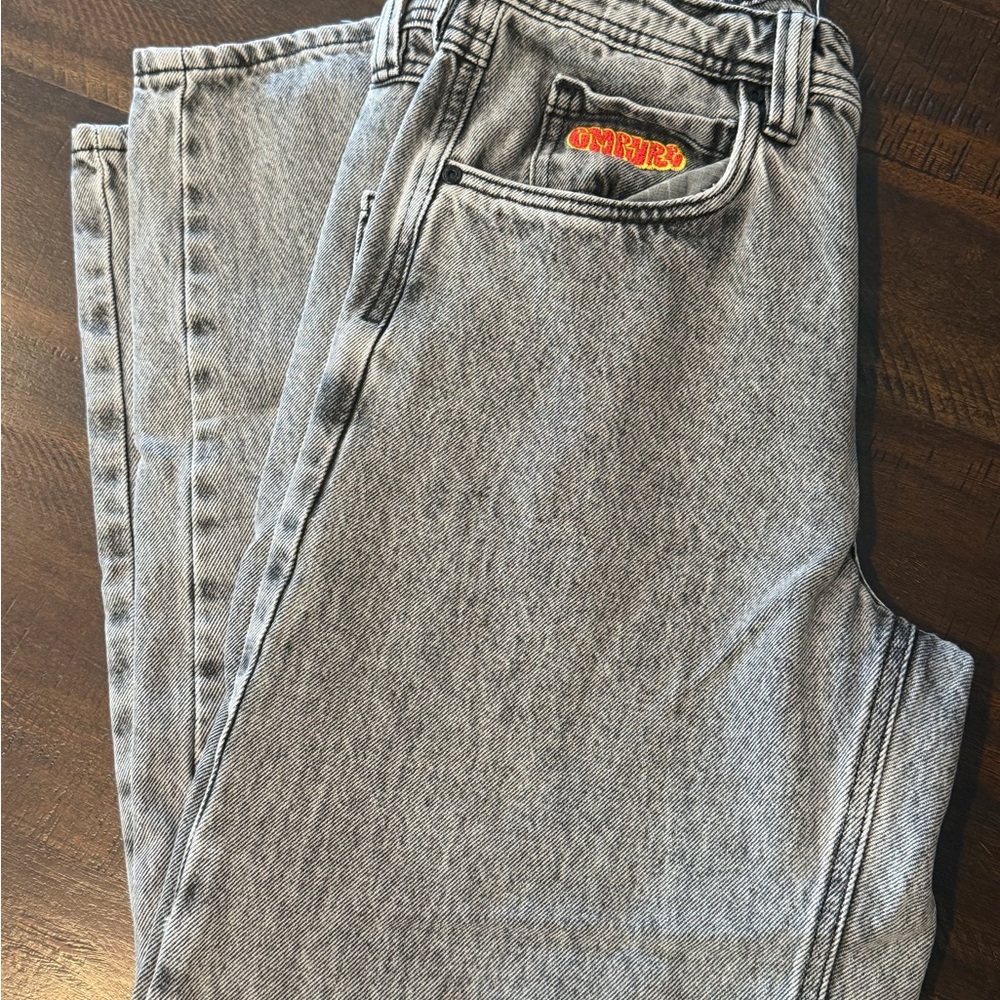 Gray Men's Empyre Jeans with Subtle Washed Finish